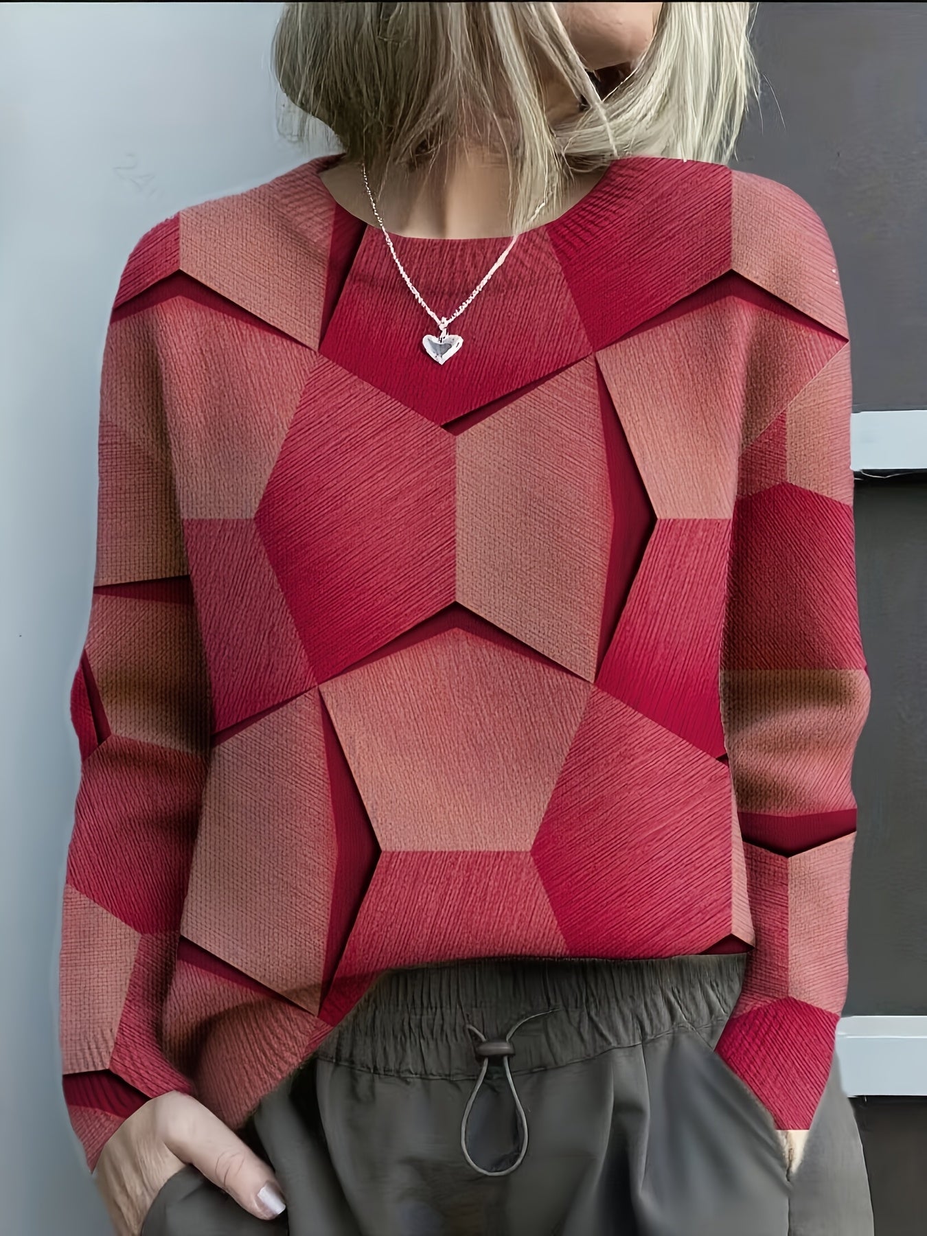 Lucia | Geometric Colourblock Jumper