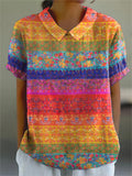 Maya | Floral Stripe Shirt