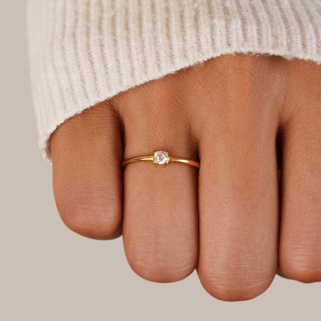 Gold Rings Featuring Birthstones