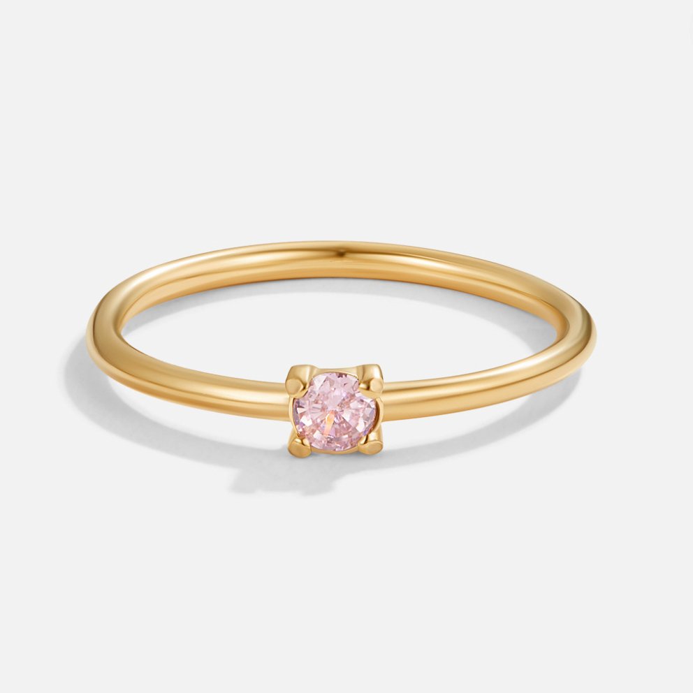 Gold Rings Featuring Birthstones
