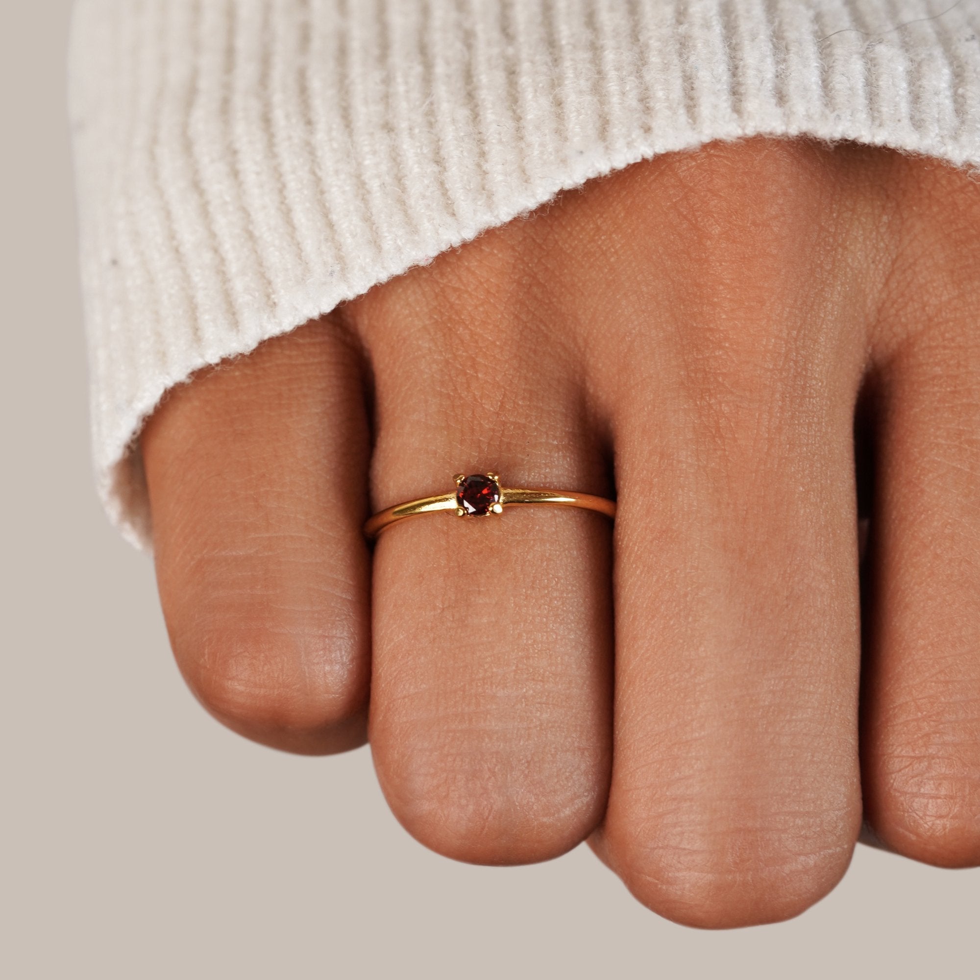 Gold Rings Featuring Birthstones