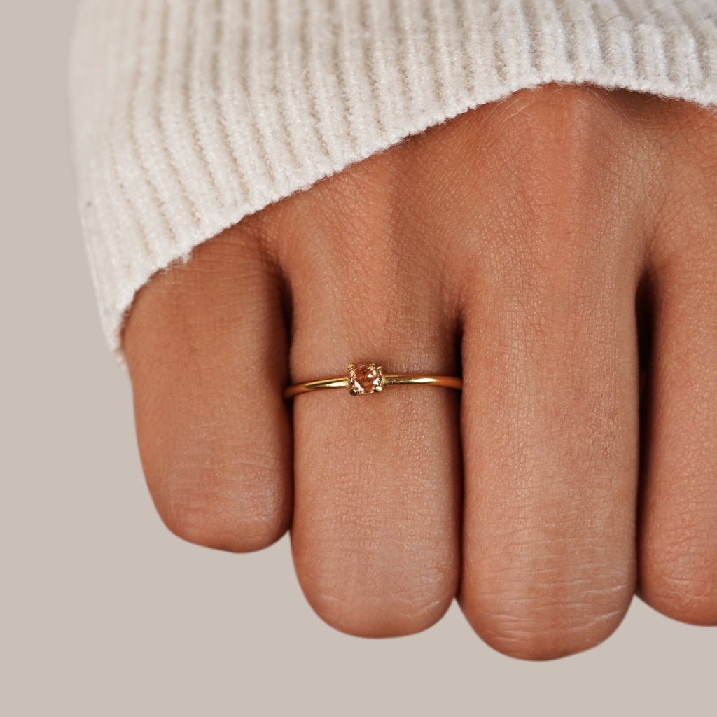 Gold Rings Featuring Birthstones