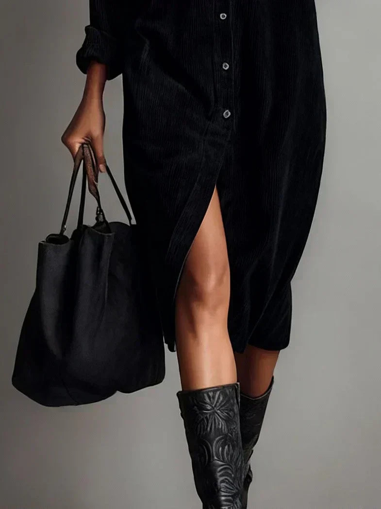 Aurovia - Stylish Flared Hem Dress