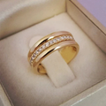 Sarah - Classic Vintage Ring with Zirconia Accents