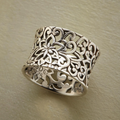 Bonnie - Antique Silver Hollow Ring