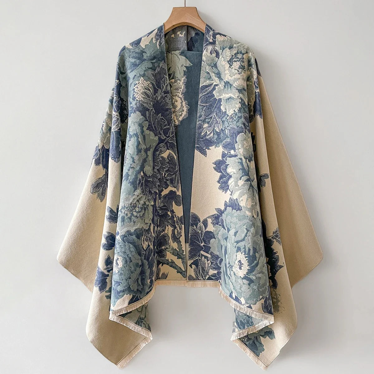 Carolinne | Floral Silk-Blend Shawl