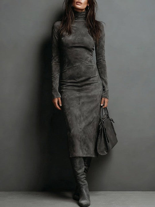 Ava | Luxe Suede Midi Dress