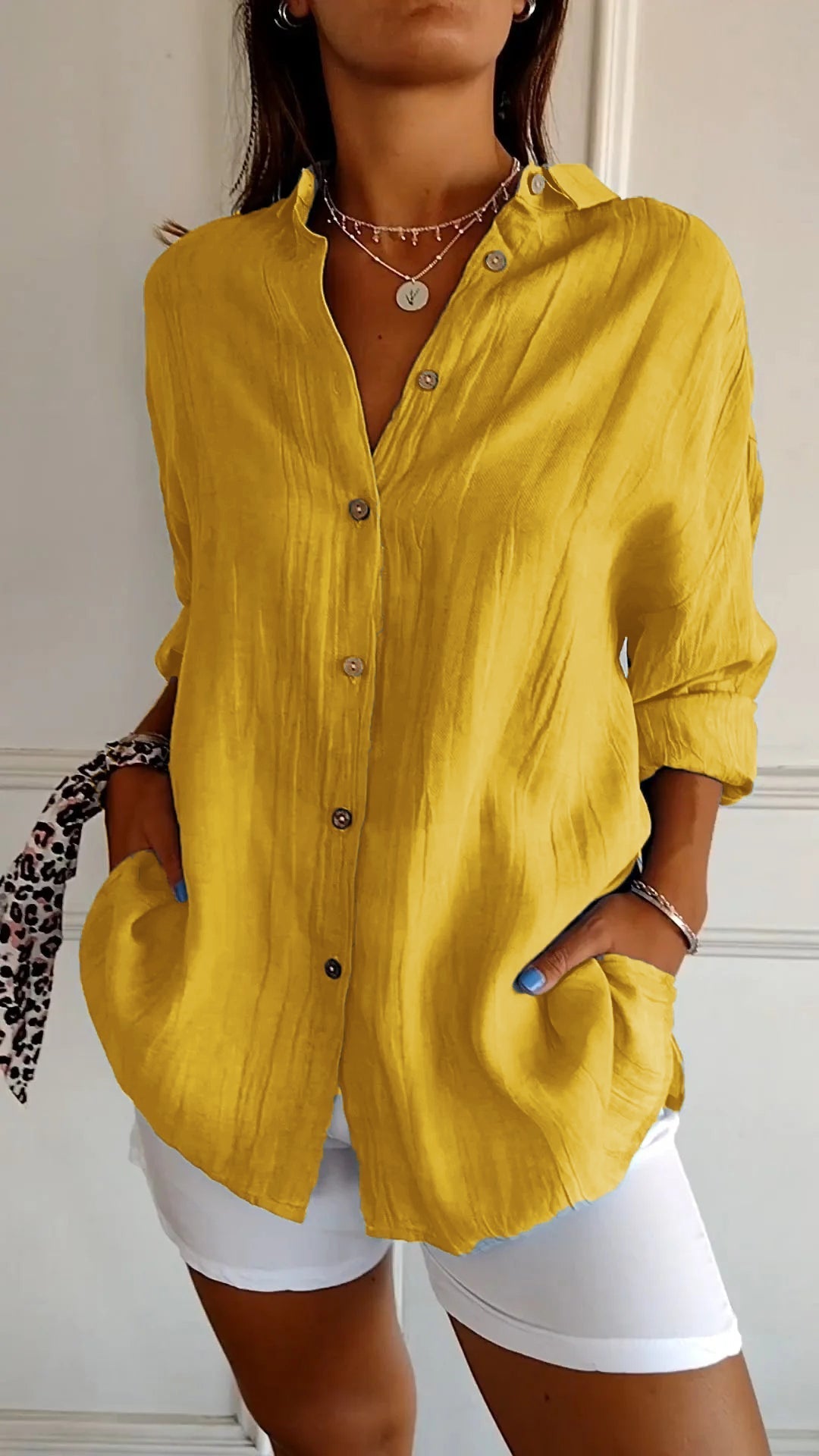 Briella | Relaxed Button Blouse