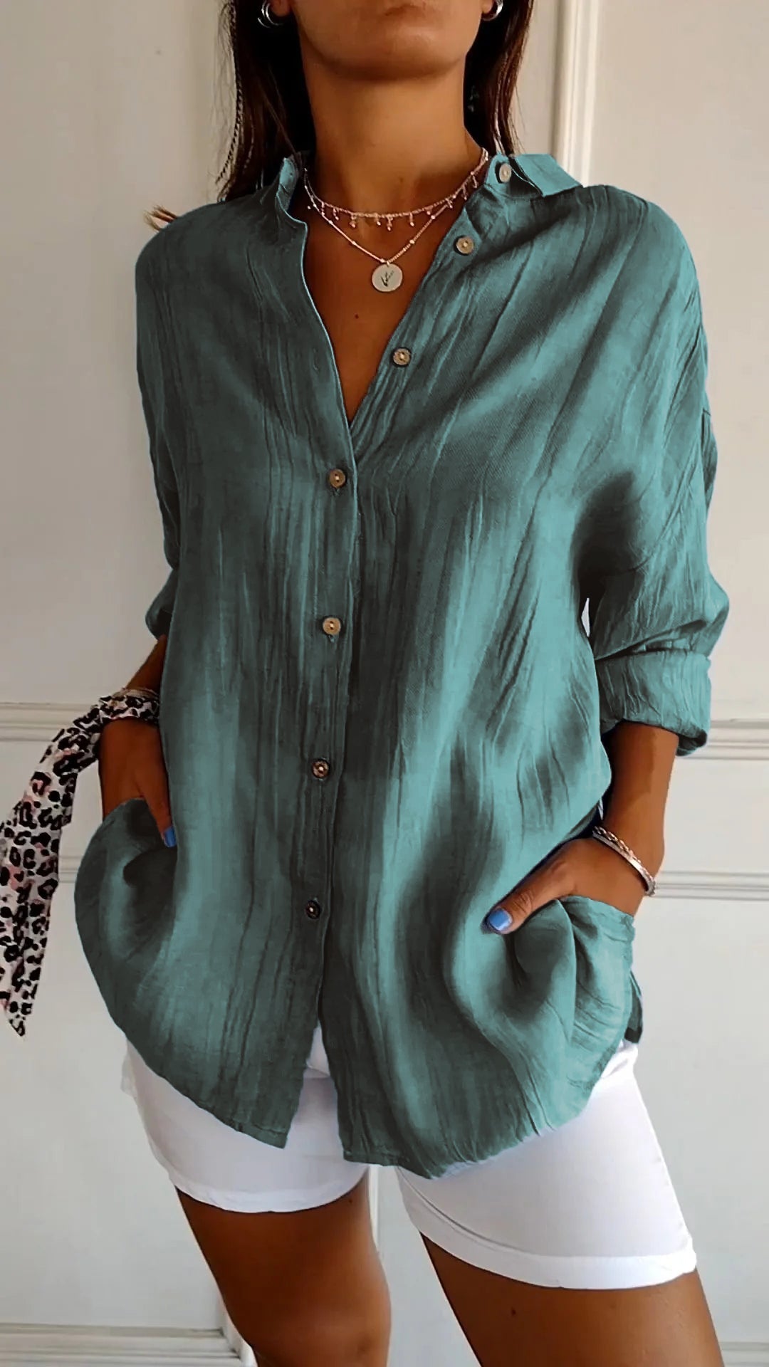 Briella | Relaxed Button Blouse