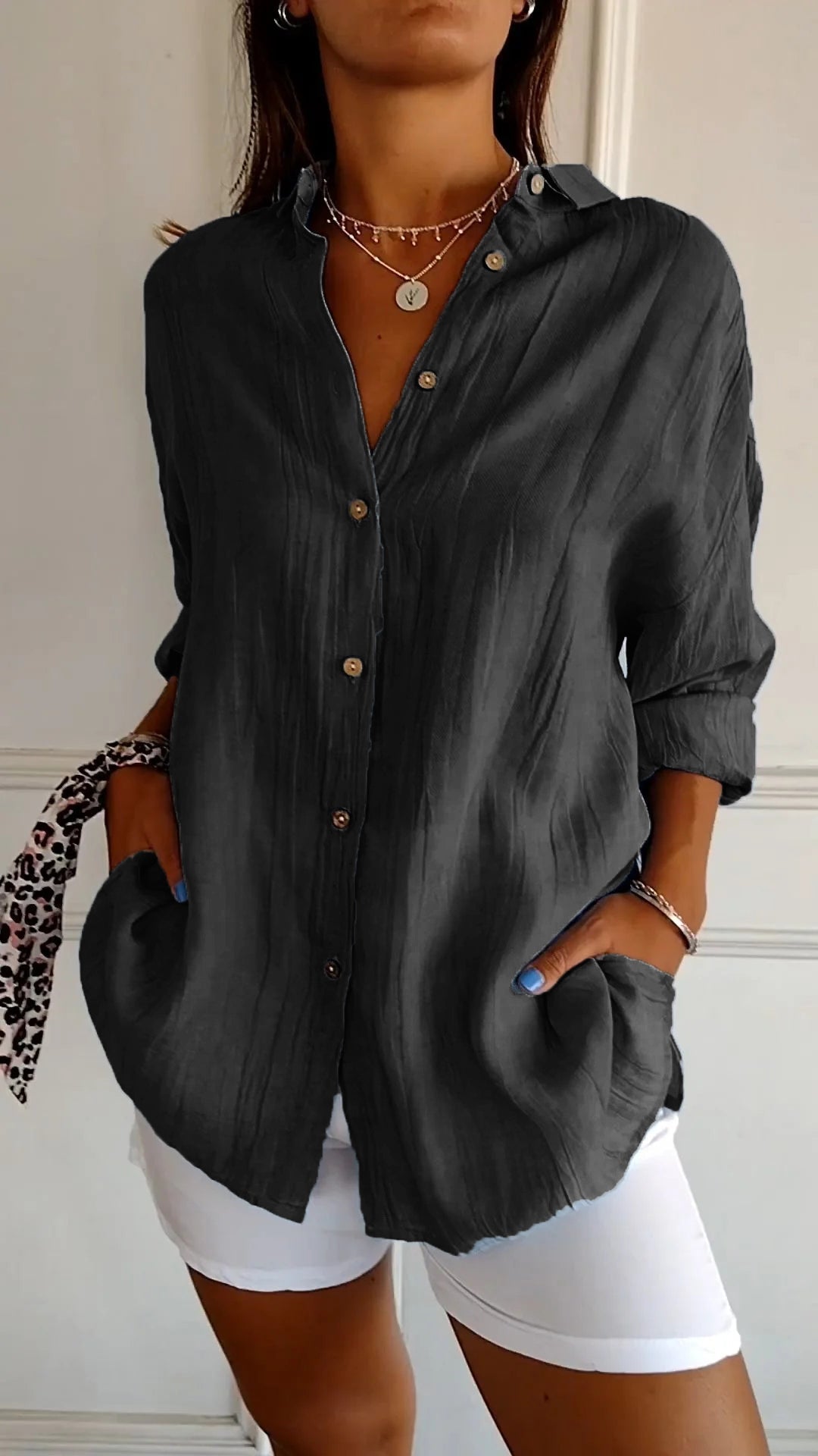 Briella | Relaxed Button Blouse