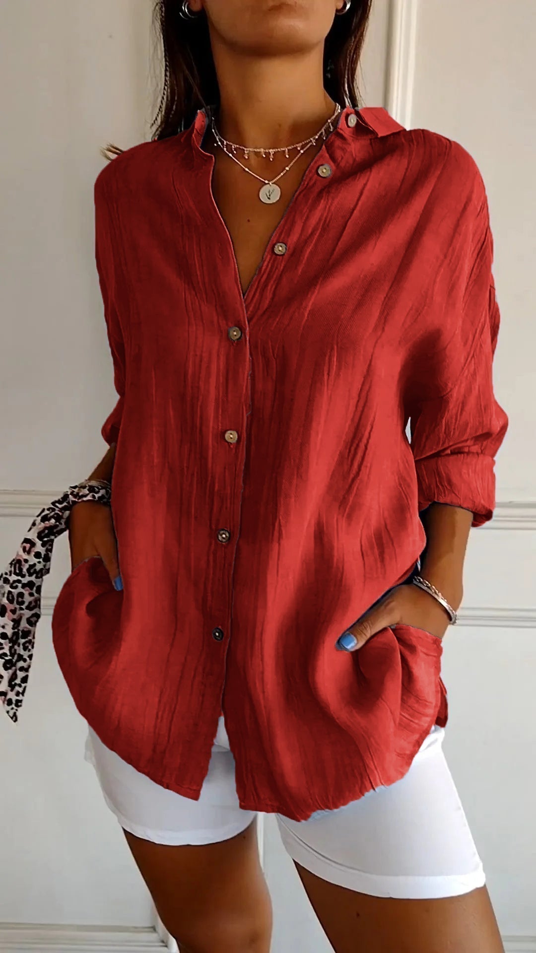 Briella | Relaxed Button Blouse