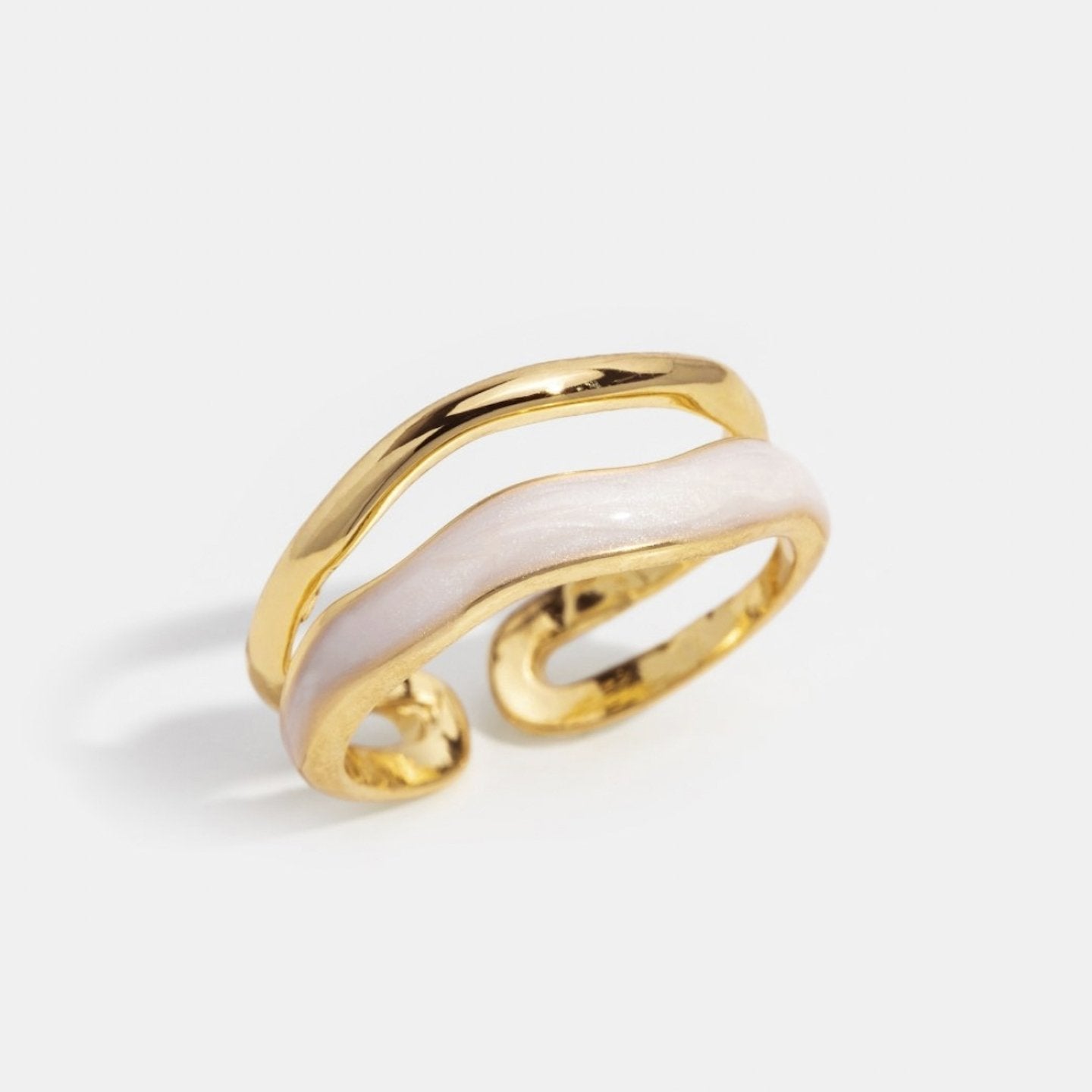 Layered Hoop Ring