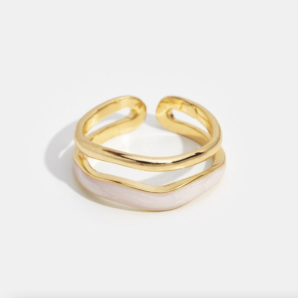 Layered Hoop Ring