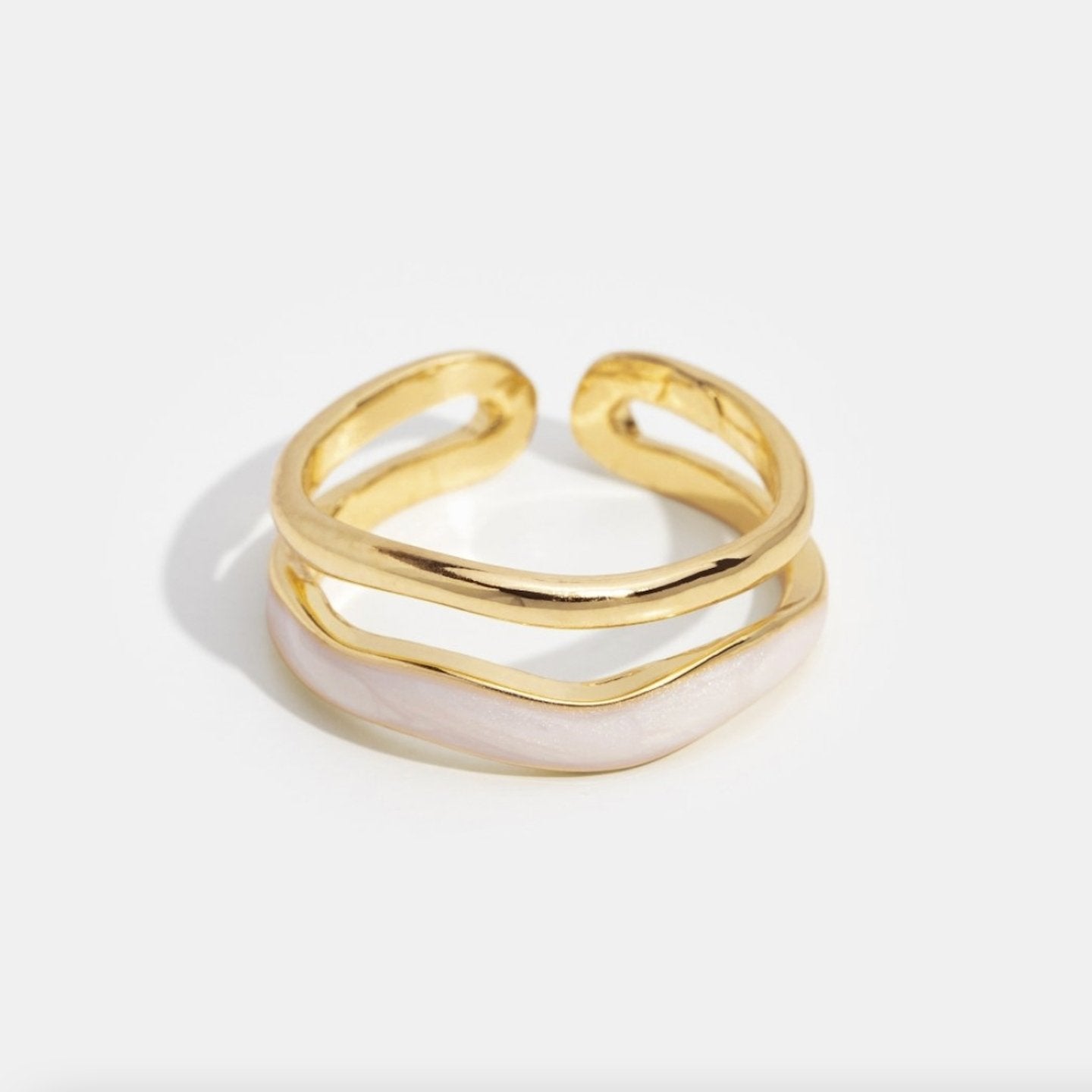 Layered Hoop Ring