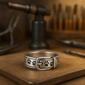 Charming and Stylish Dog Motif Collar Ring